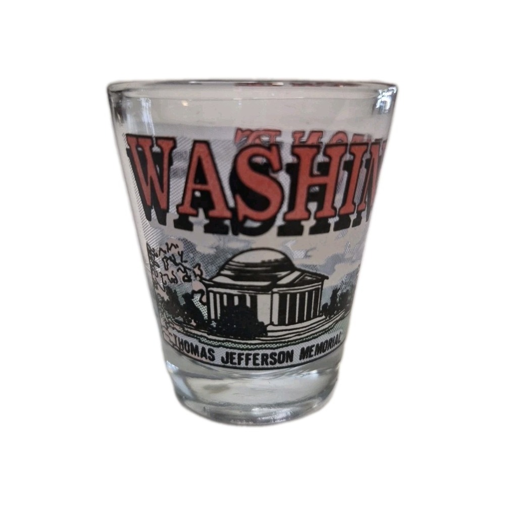 Washington‎ D.C. Shot Glass Souvenir White House Capitol Buildings Monuments